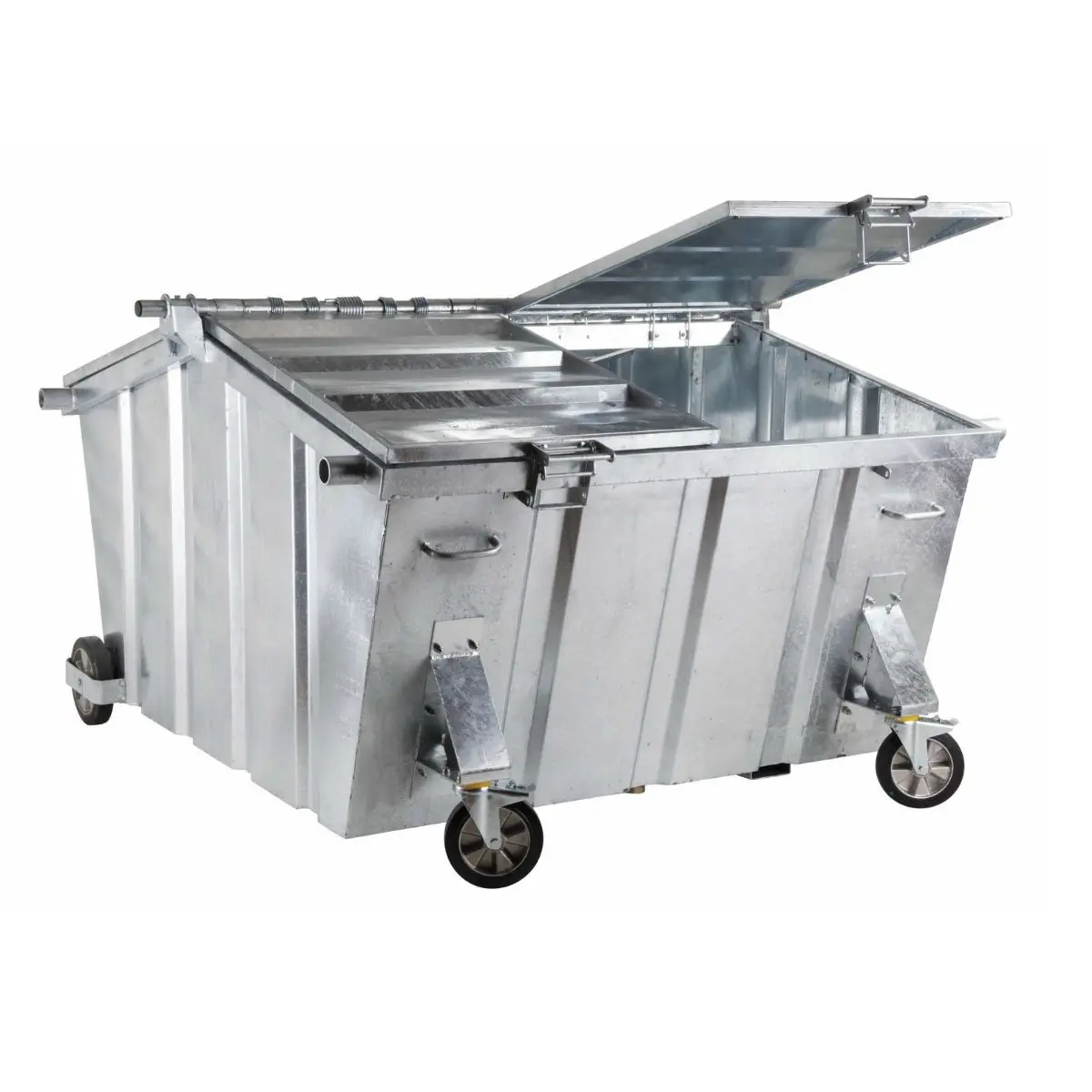 Conteneur à roulettes 5000l en acier