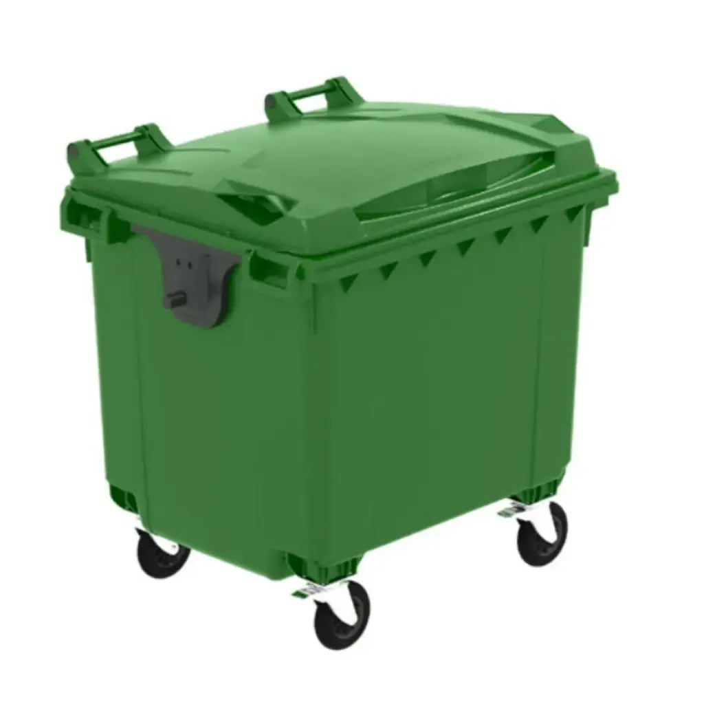 Conteneur 1100l toit PLAT